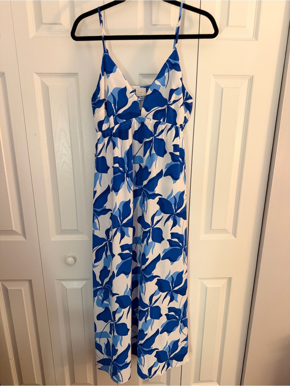 A New Day Blue & White Floral Maxi Dress